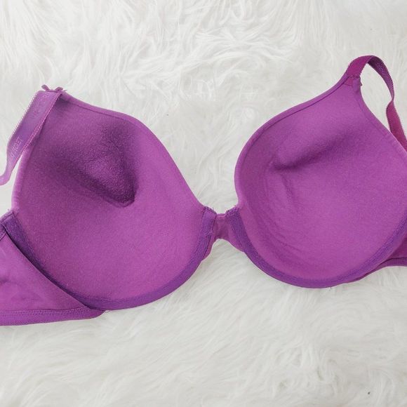 Victoria's Secret Women's Plum Underwired Lined Full Coverage T-Shirt Bra Sz 38C - Picture 6 of 8